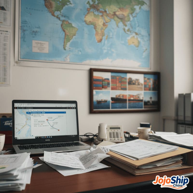Professional shipping agent coordinating China to USA logistics