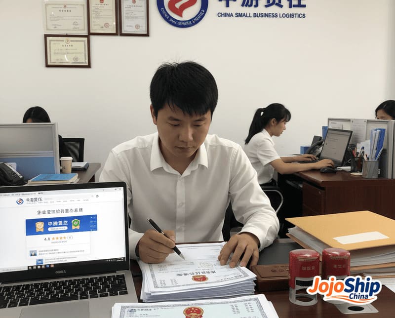 Verifying Chinese freight forwarder credentials