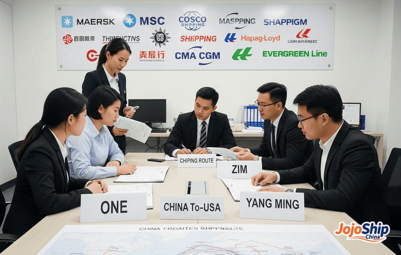 Multiple freight forwarding company logos