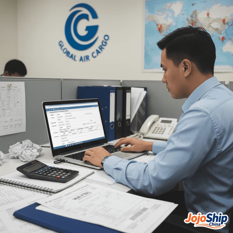 Air freight quote request form