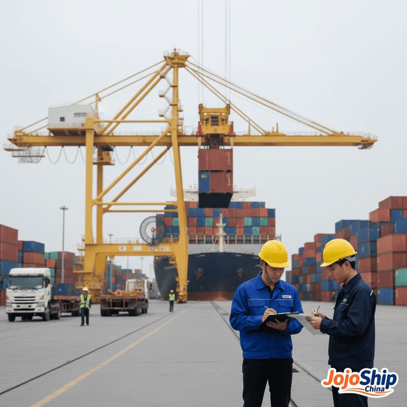 Chinese shipping agent coordinating export operations