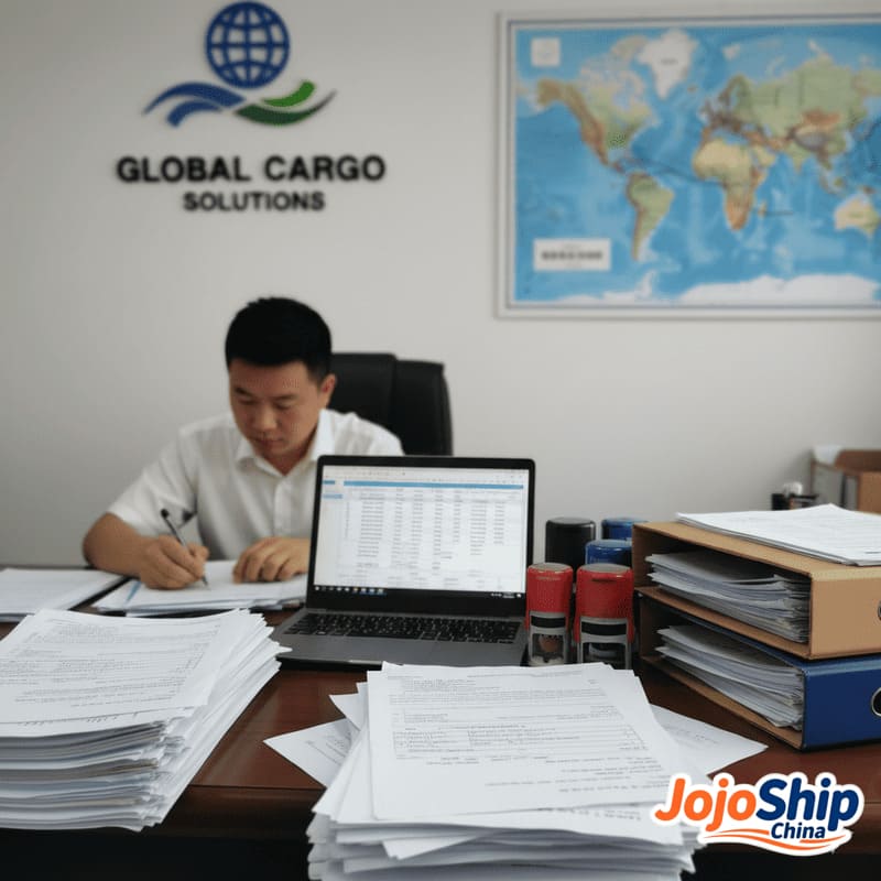 Shipping agent processing documentation
