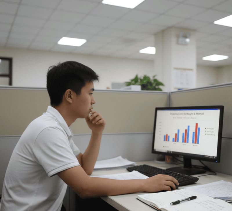 Various shipping price comparisons